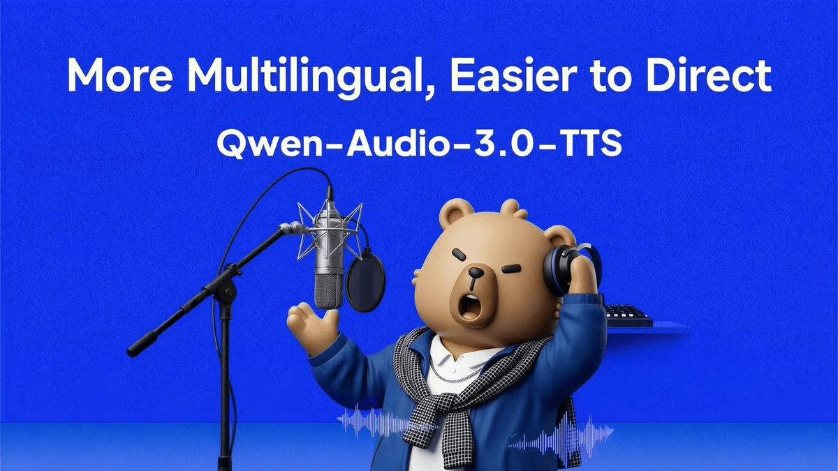 Alibaba's Qwen-Audio-3.0-TTS Tops Speech Arena With 16-Language Voice Cloning